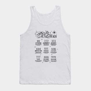 Angel numbers (black) Tank Top